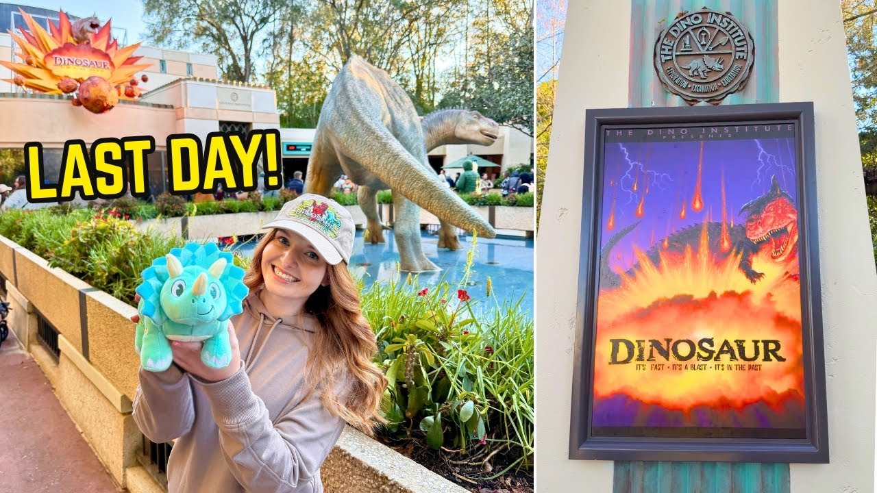 Final Day of DINOSAUR & Dinoland USA | Emotional Disney’s Animal Kingdom Vlog | Restaurantosaurus
