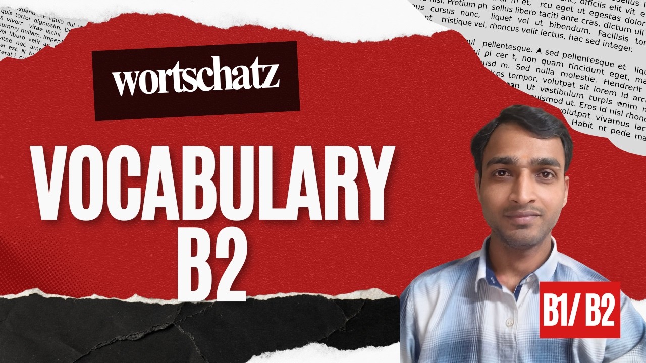 B2 level ADVANCE GERMAN VOCABULARY | WORTSCHATZ ERLERNEN |