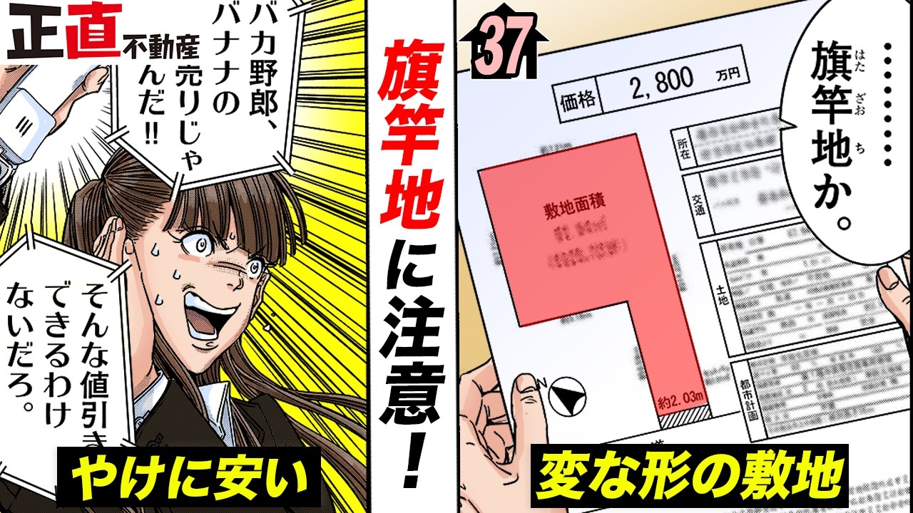 やけに安い&hellip;旗の形をした不思議な敷地【第37直 再建築不可(前編）】