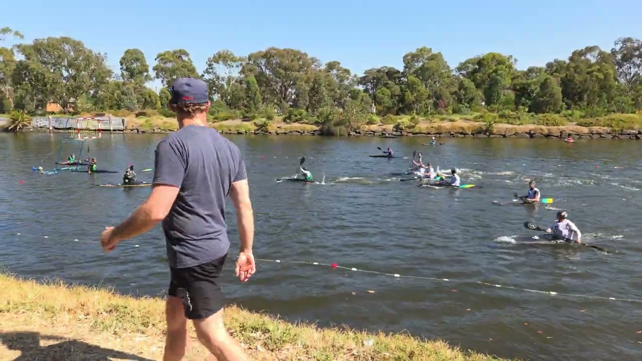 Sydney Sharks v green. Canoe Polo 2026 summer series #4 Melbourne.