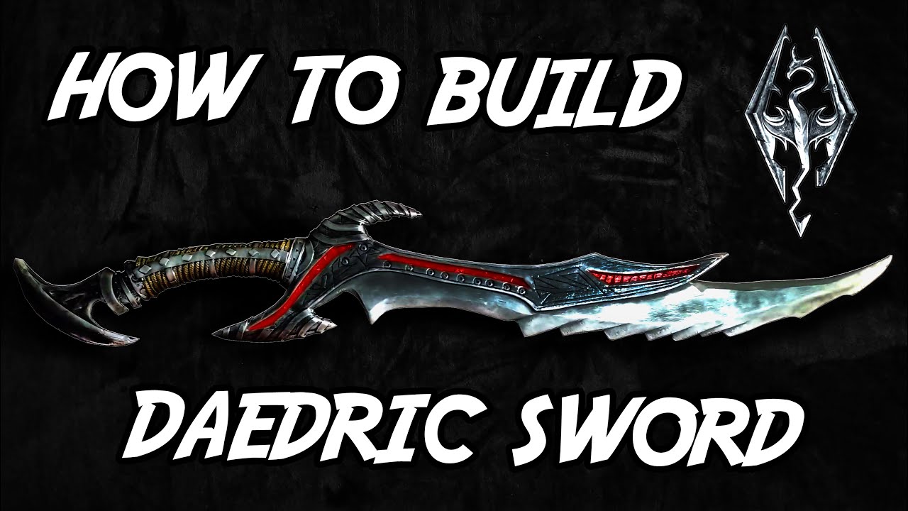 Como construir ESPADA DAEDRIC SKYRIM / how to build DAEDRIC SWORD ELDER SCROLLS DIY COSPLAY TUTORIAL