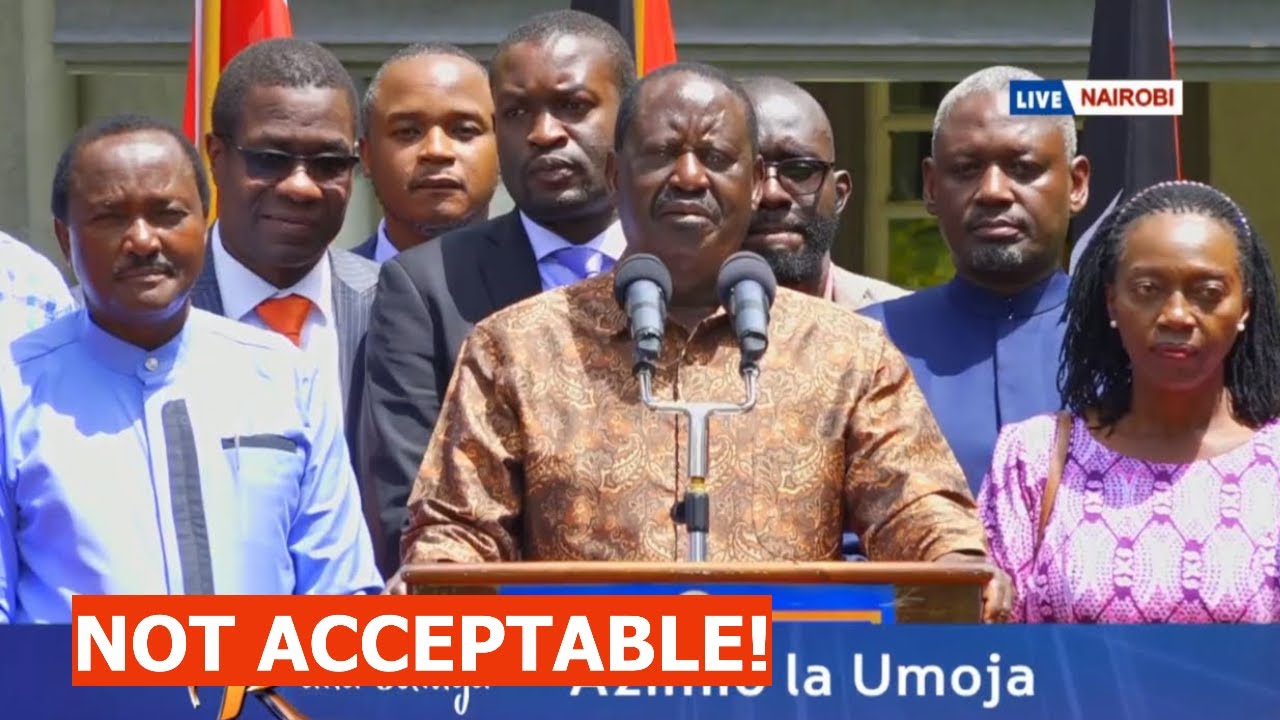 LIVE! RAILA URGENT ADDRESS TO THE NATION AFTER UHURU TOLD GEN Z TO BRING BACK MANDAMANO SEND WARNING