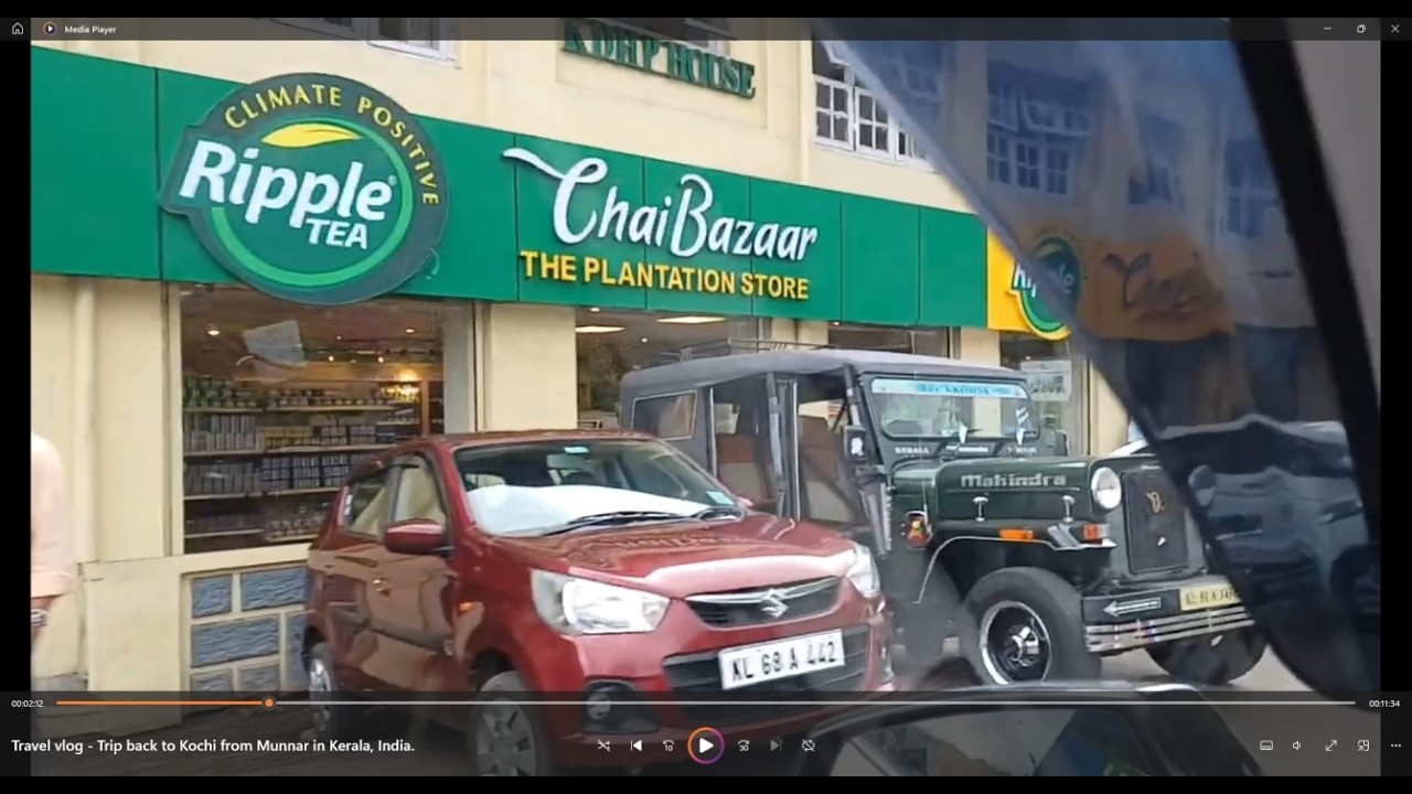 Travel vlog - Trip back to Kochi from Munnar in Kerala, India