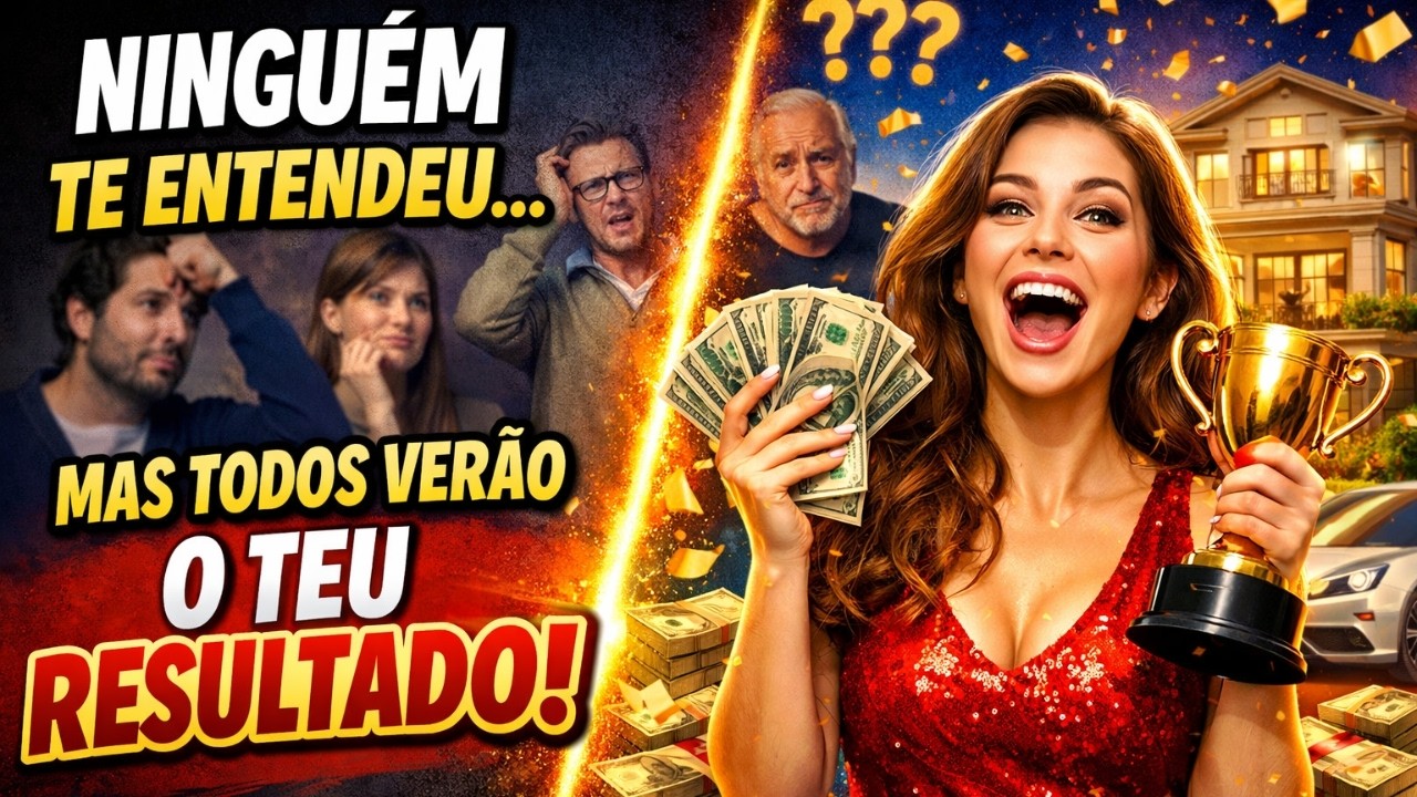 Ninguém entendeu teu processo, mas todos verão teu resultado
