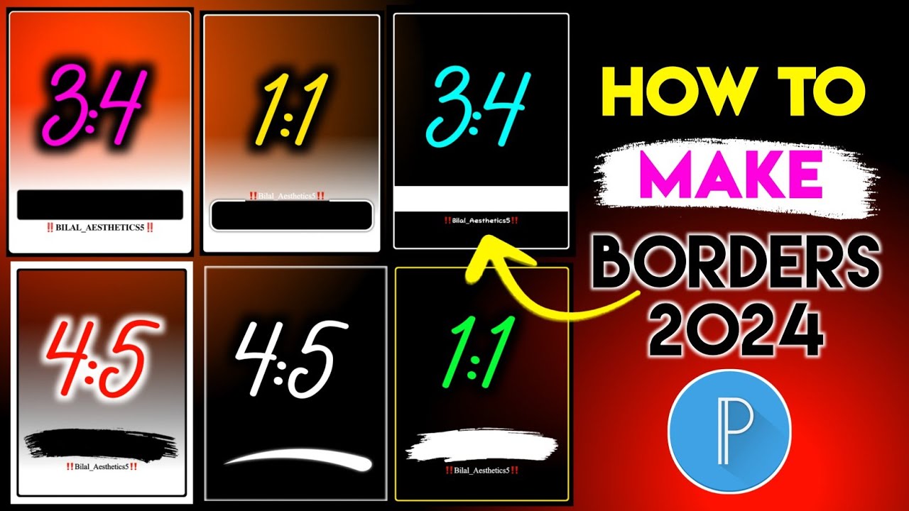 How To Make Border In Pixellab | Pixellab Mai Border Kaise Banaye | Border PNG In Pixellab 2024