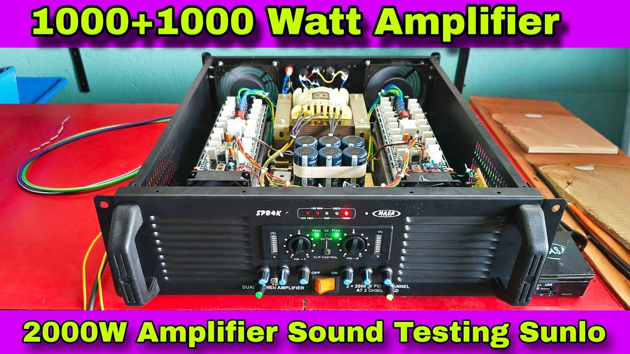 2000W Amplifier Sound Test | 1000+1000 Watt Power Test | Technical Bijoy 