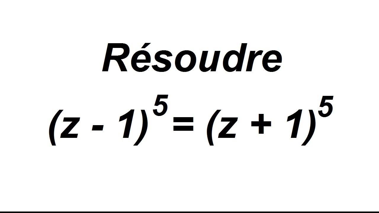 Racine n-ième de l'unité et changement de variable