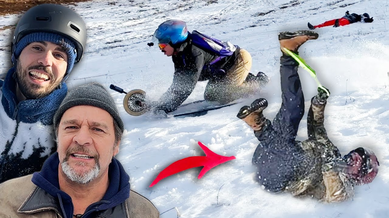 Qualcuno si farà male! - GARA nella NEVE con @Dada e Marcolino