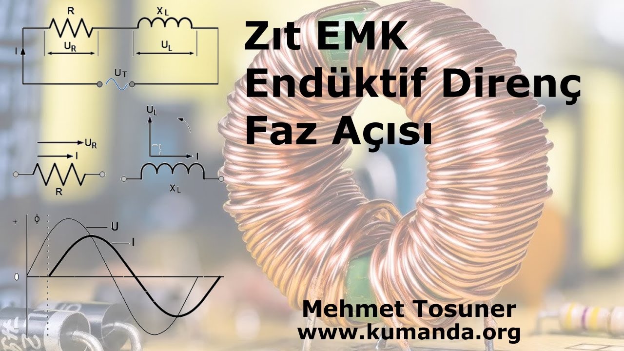 Zıt EMK, Endüktif Direnç, Faz Açısı Nedir? #empedans #kapasitans #indüktans #endüktans #ohm