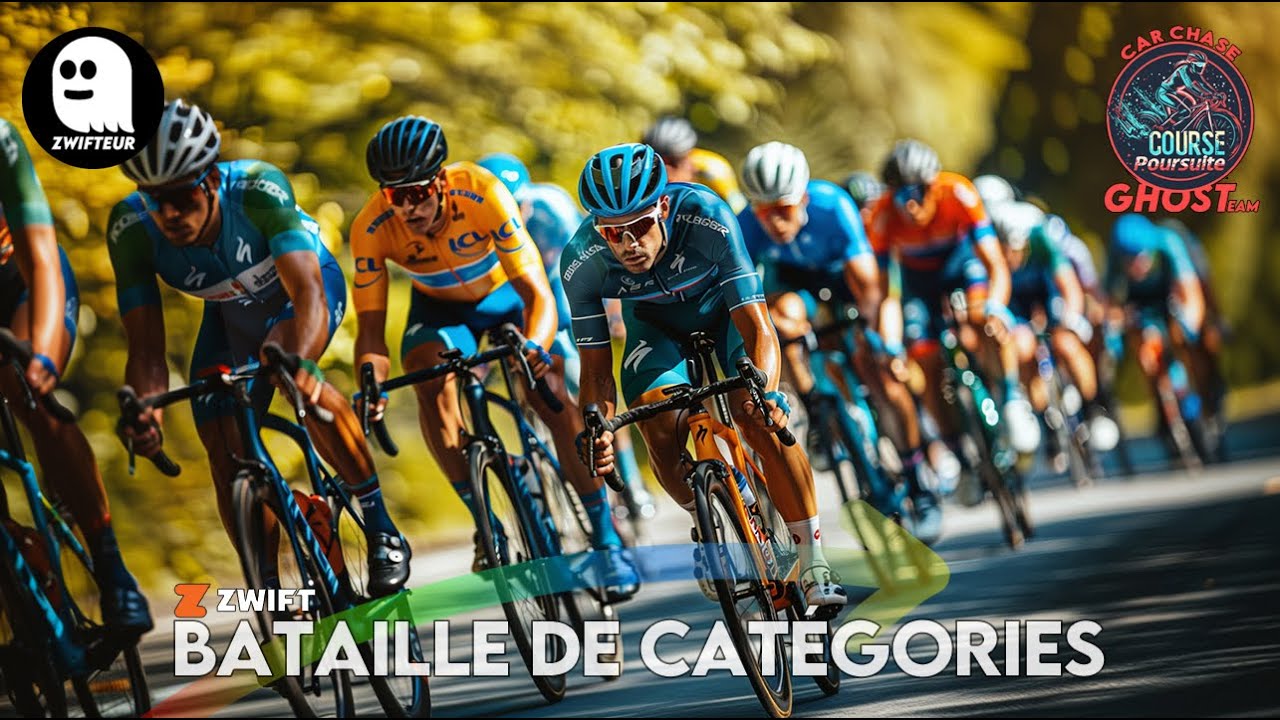 [ZWIFT] Course Poursuite A B C D - RECO TTT ZRL, final de feu - Greatest London Flat