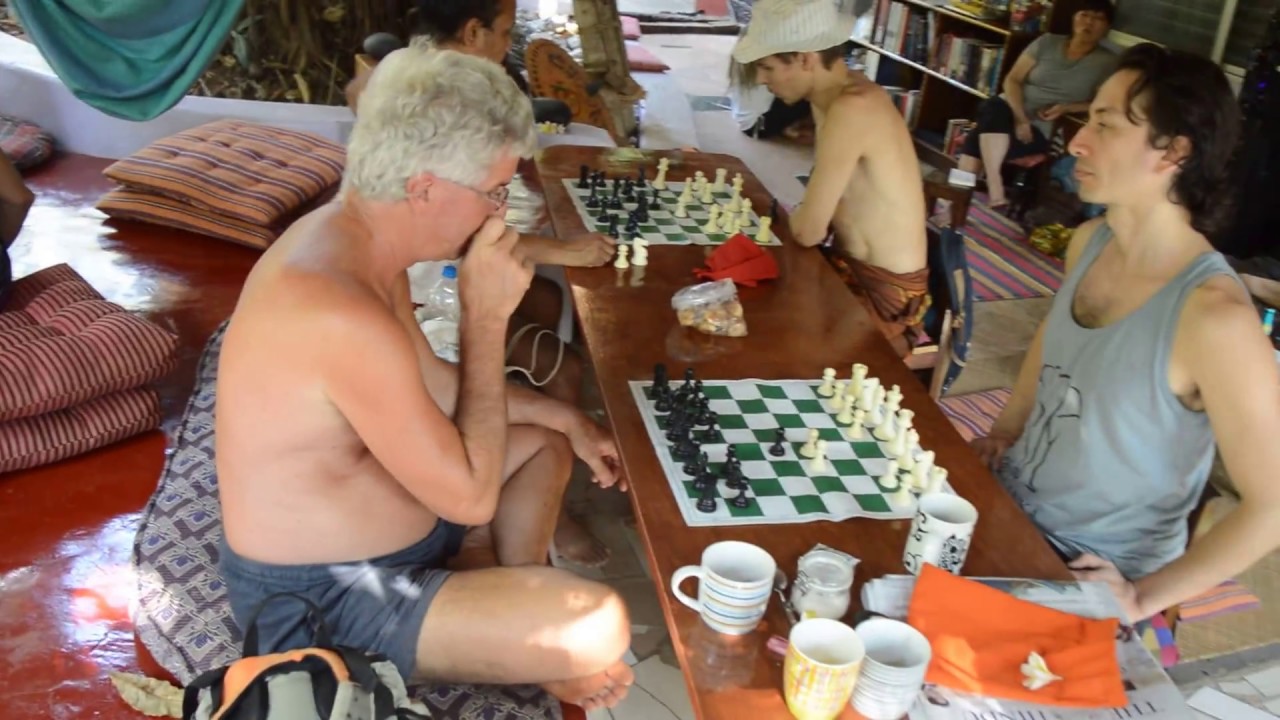Chess club at Namaste Yoga Farm - India 2017