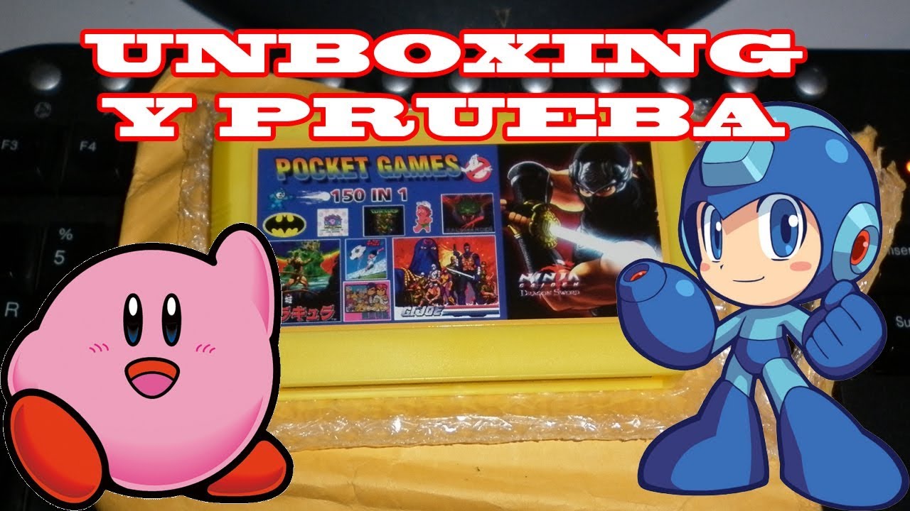 Pocket Games 150 en 1 Cartucho para Famicom y PolyStation Unboxing y Revisado