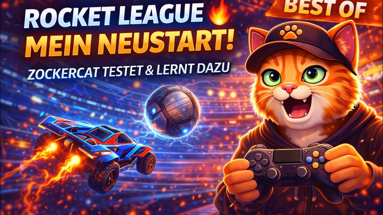 👉 Rocket League – Mein Neustart! 😅🔥 | Zockercat testet & lernt dazu