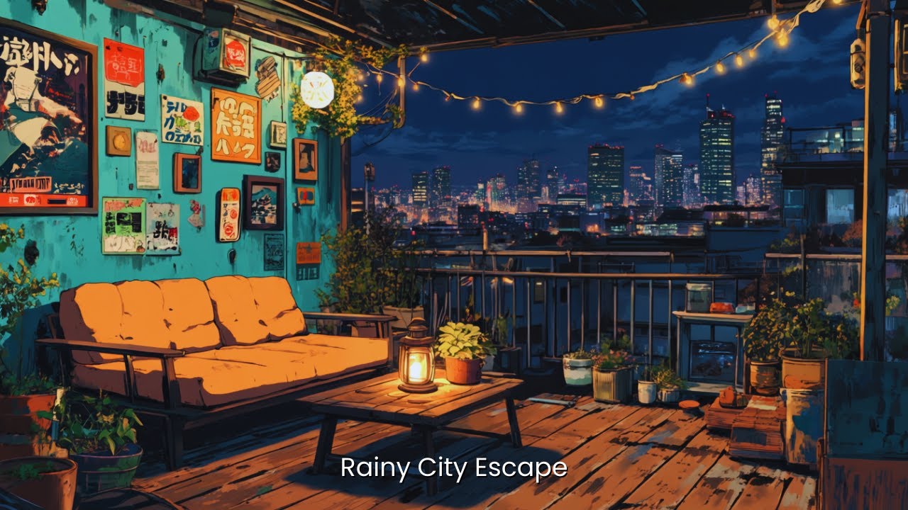 Disappear into the Rain. 🌃 Melancholic Lofi Hip Hop Mix (Stress Relief)