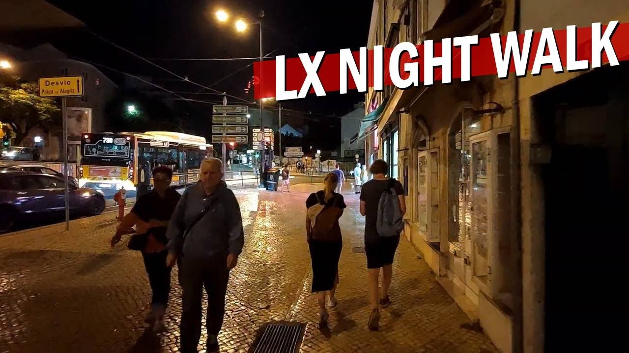 Night Walk in Lisbon 🇵🇹 Rato, Marquês, Saldanha: Lx Night Walk