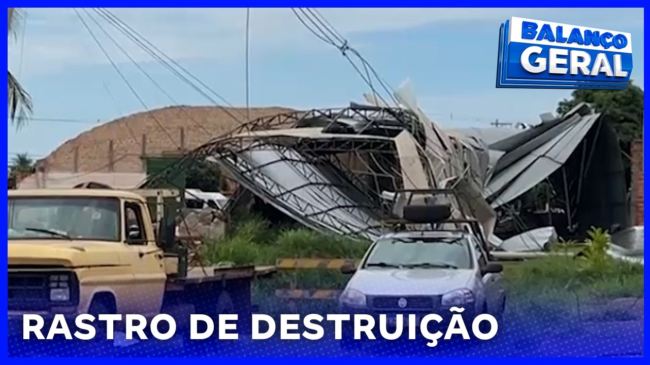 Ventos fortes em Penápolis e Guararapes causam destruição e prejuízos a moradores