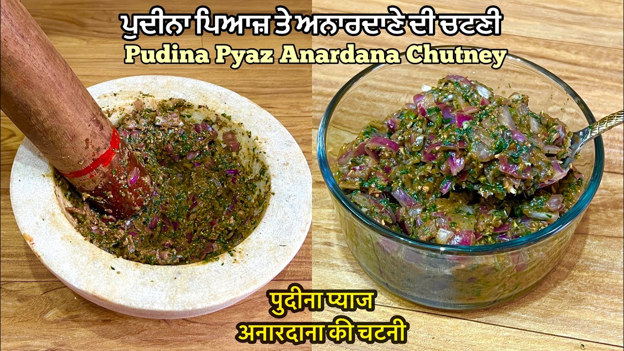 ਪੁਦੀਨਾ ਪਿਆਜ ਅਨਾਰਦਾਣਾ ਦੀ ਟੇਸਟੀ ਚਟਣੀ❤️पुदीना प्याज अनारदाना की चटनी | Pudina Chutney | Chutney Recipe