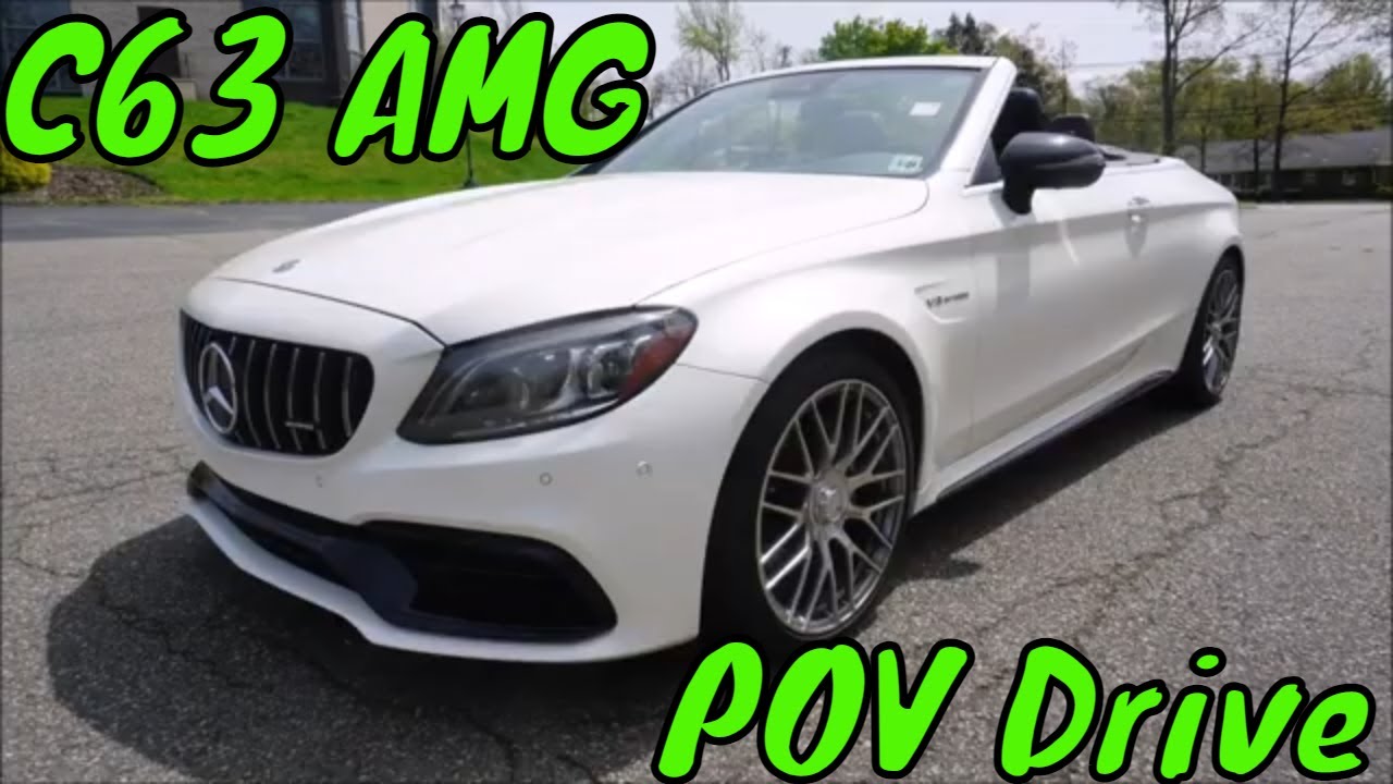 Mercedes C63 AMG Convertible Review & POV DRIVE