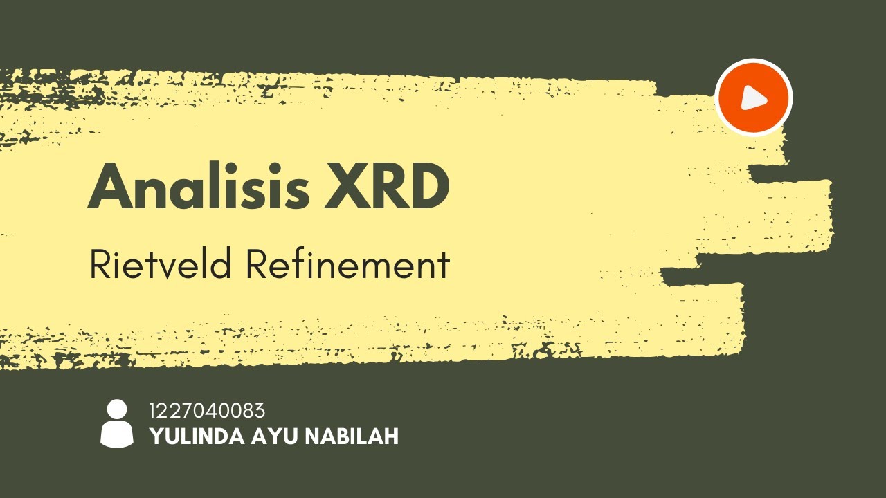 Analisis XRD - Rietveld Refinement Menggunakan FullProf