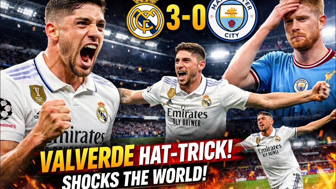 Real Madrid 3-0 Manchester City | Valverde Hat-Trick Shocks the World! 🔥⚽