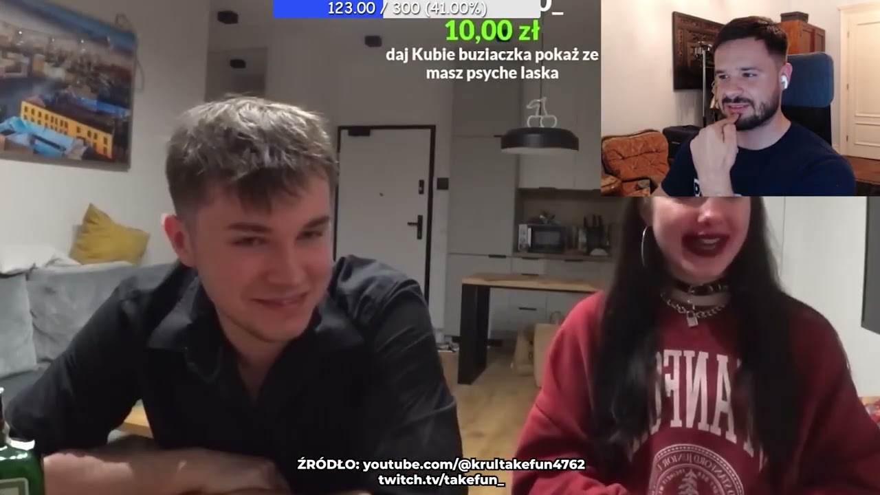 TAKEFUN ogląda MOCNE AKCJE AJEMGE1 z OLGĄ