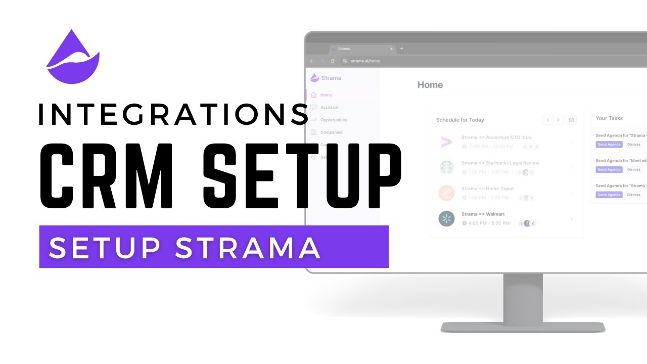Step-by-Step Guide: CRM Integration Setup in Strama #strama #salesforce #hubspot #zohocrm
