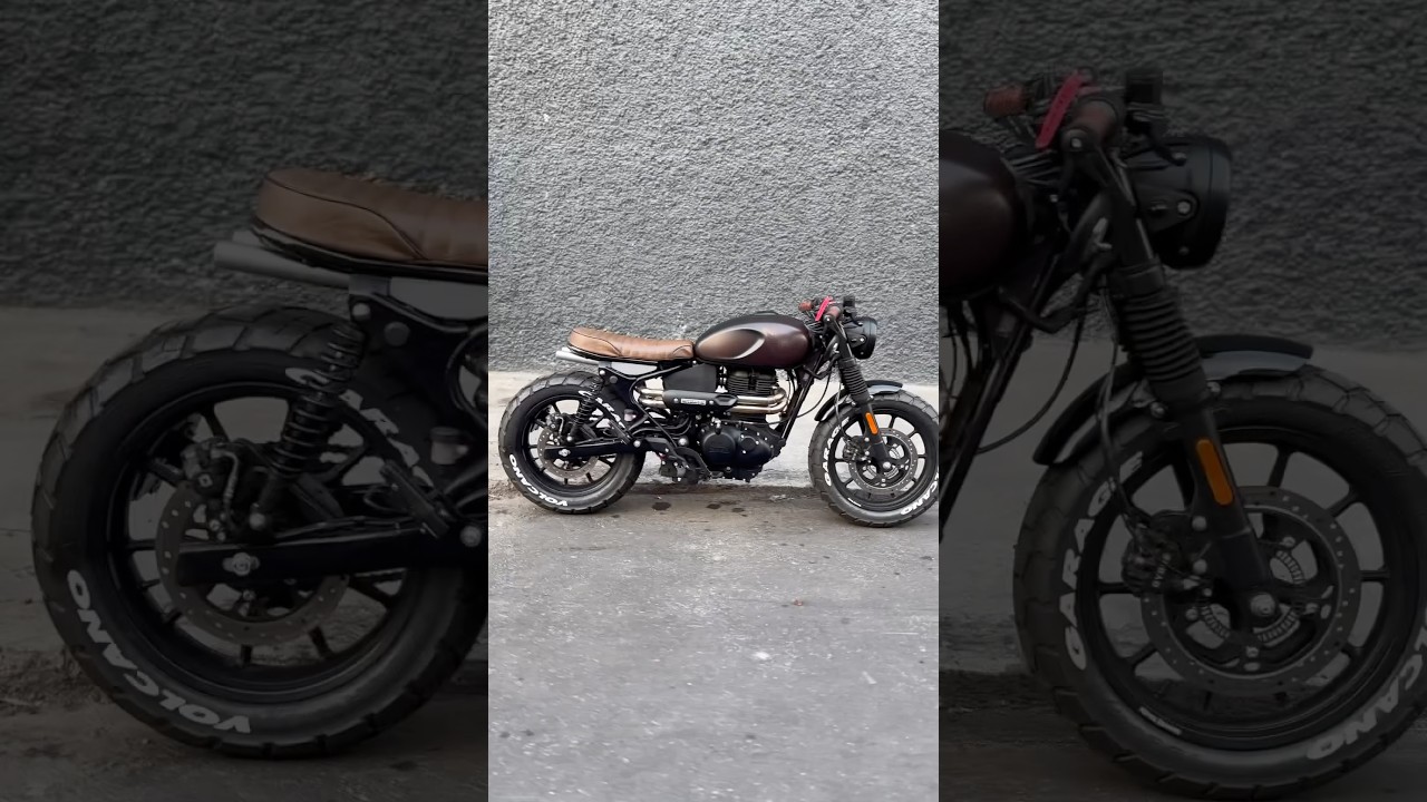 Royal Enfield Dark Hunter Full custom by Volcano Garage
