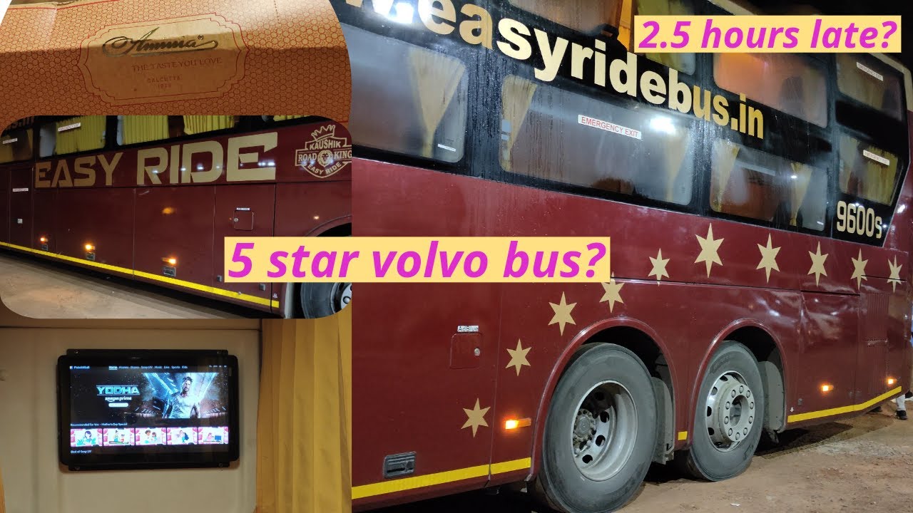Kolkata to Siliguri Volvo Bus | Easy Ride Volvo 9600s |  Madhyamgram to Siliguri | Bus Journey