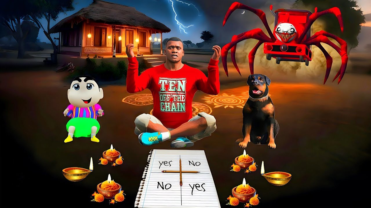 GTA 5 : Franklin Shinchan & Chop এর সাথে Choo Choo Charles একি করল 😱 GTA 5 Bangla Horror Story