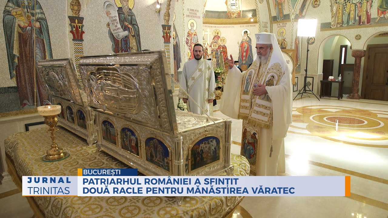 Patriarhul României a sfințit două racle pentru Mănăstirea Văratec