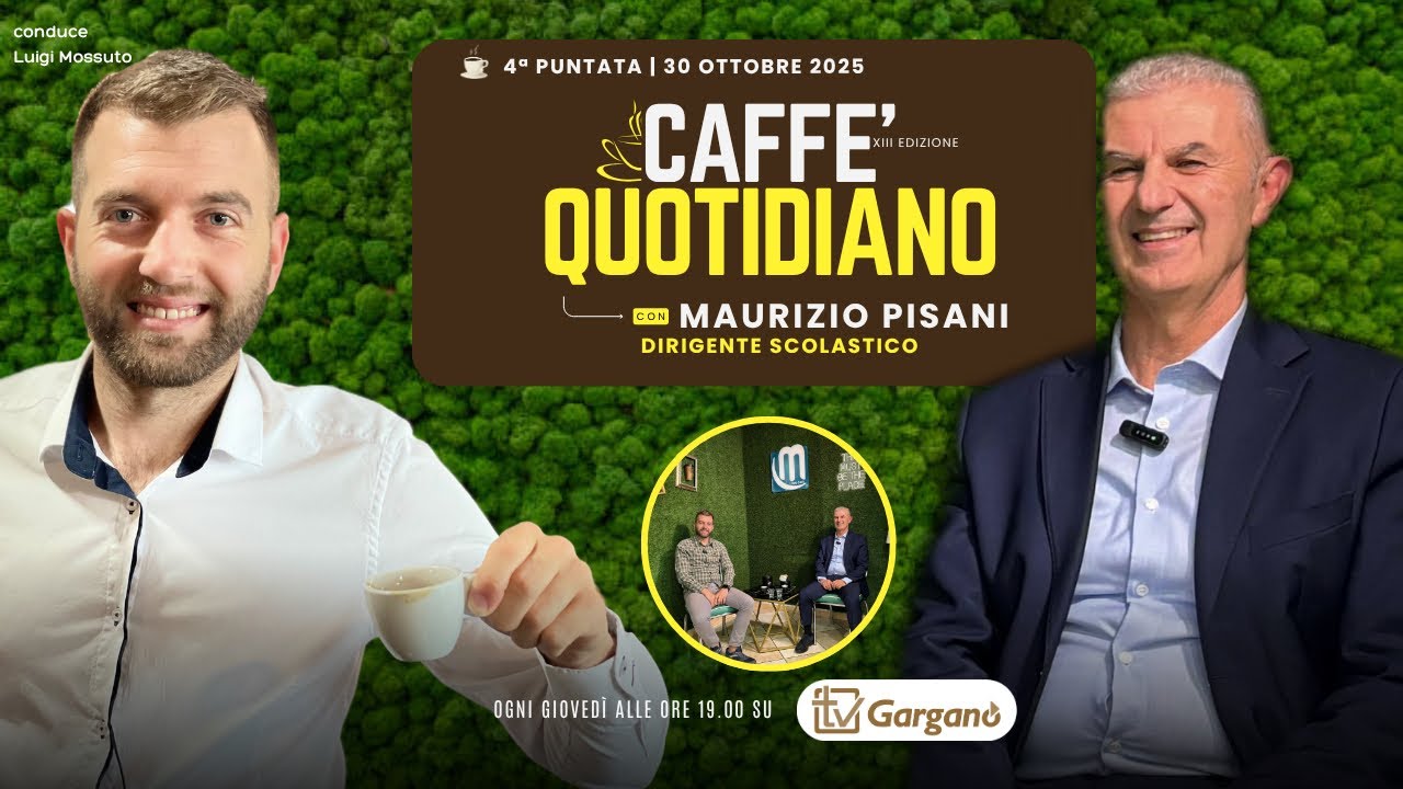 Caffè quotidiano ospite in studio Michele Pisani