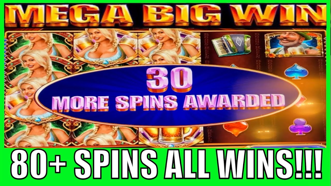 **MEGA BIG WIN!** 80+ FREE SPINS!🍺Bier Haus WMS Slot Machine Bonus