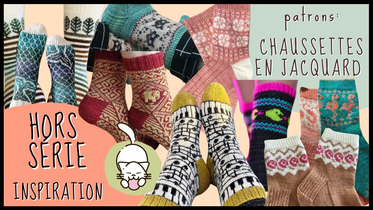 Patrons Tricot: Chaussettes en Jacquard 🧶 HORS SERIE Inspiration