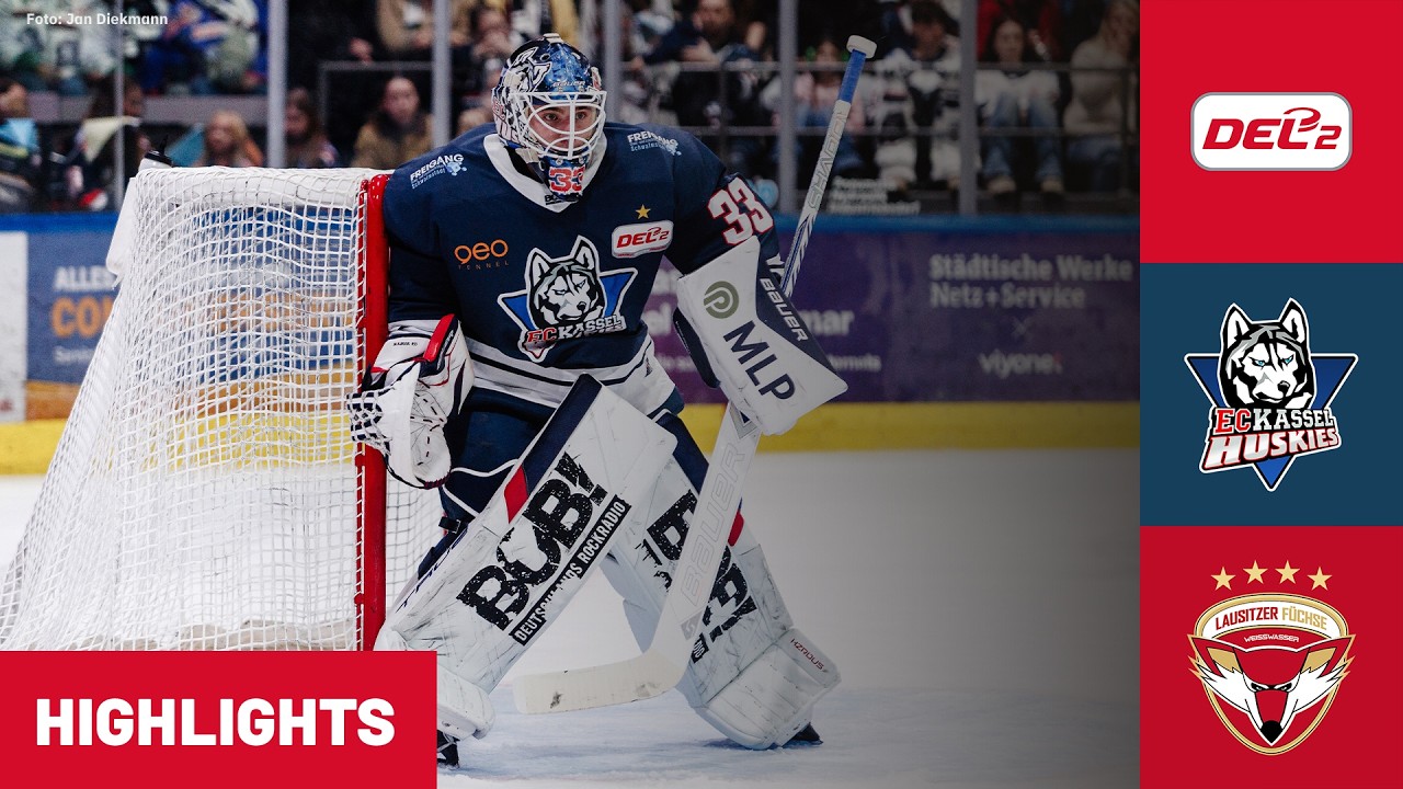 DEL2: EC Kassel Huskies vs. Lausitzer Füchse | Highlights