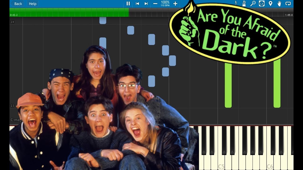 Are you afraid of the Dark Theme on Piano