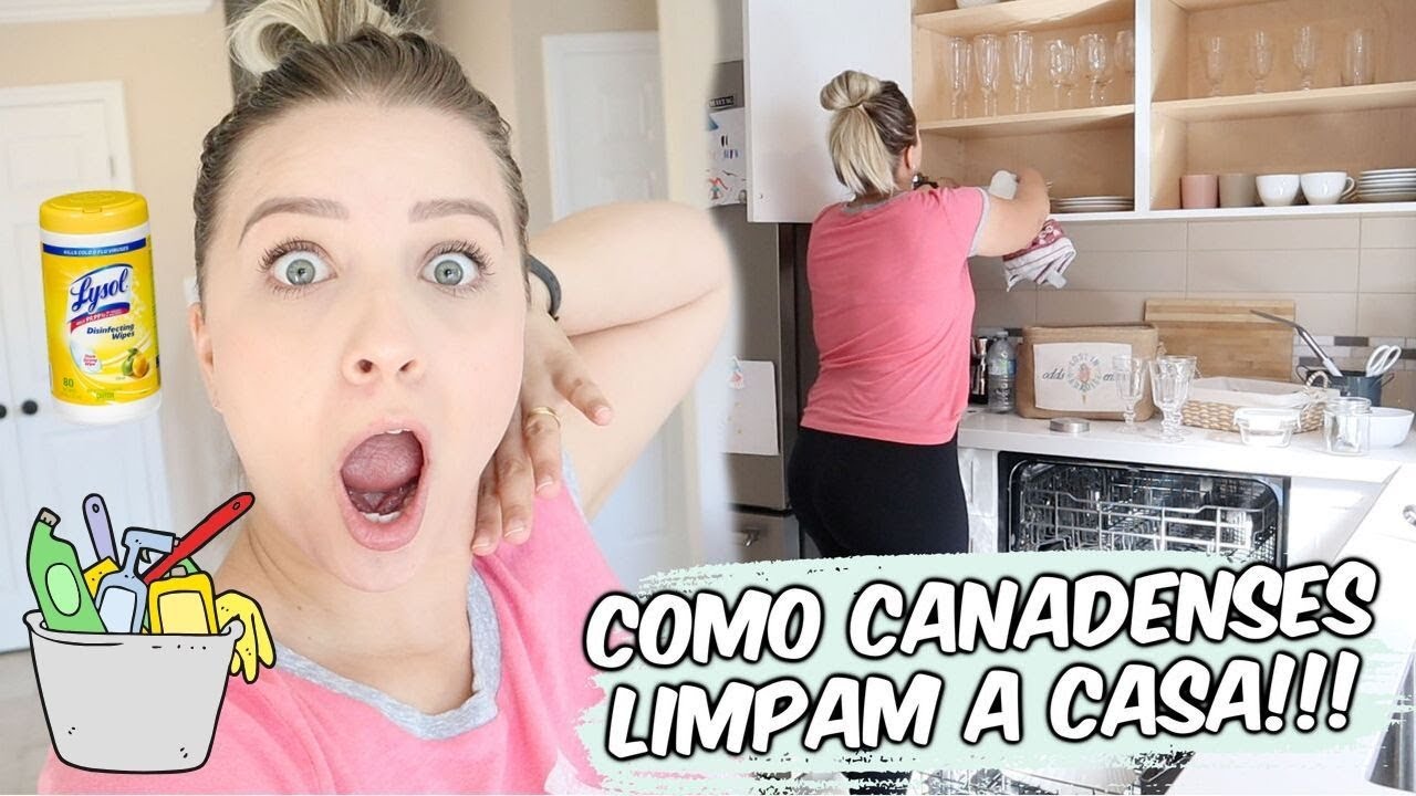 HOJE É DIA DE FAXINA NESSA CASA! MORANDO NO CANADÁ