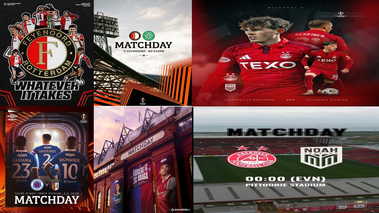 Celtic, Rangers and Aberdeen face continental crunch time in our European preview