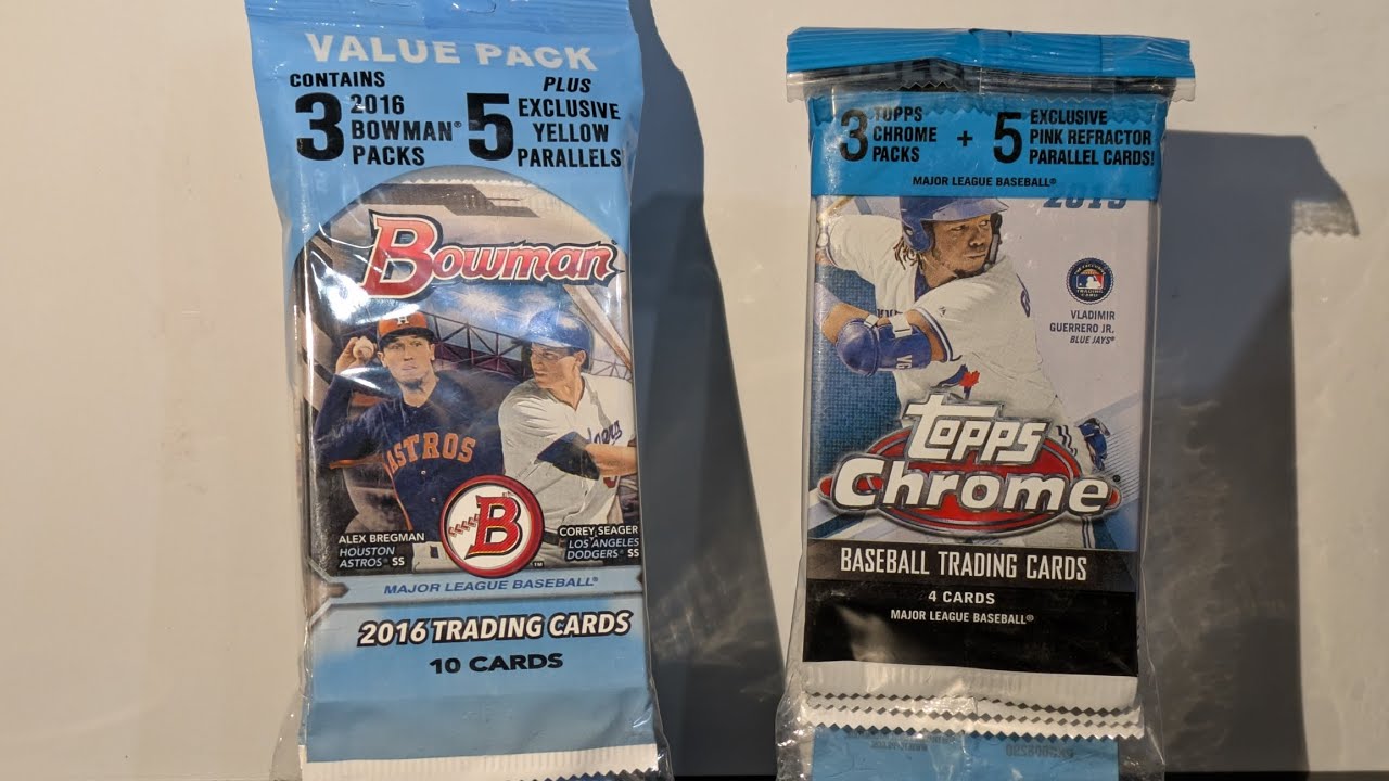 Tatis and Vladdy Hunting! 2016 Bowman vs 2019 Topps Chrome Value Packs!