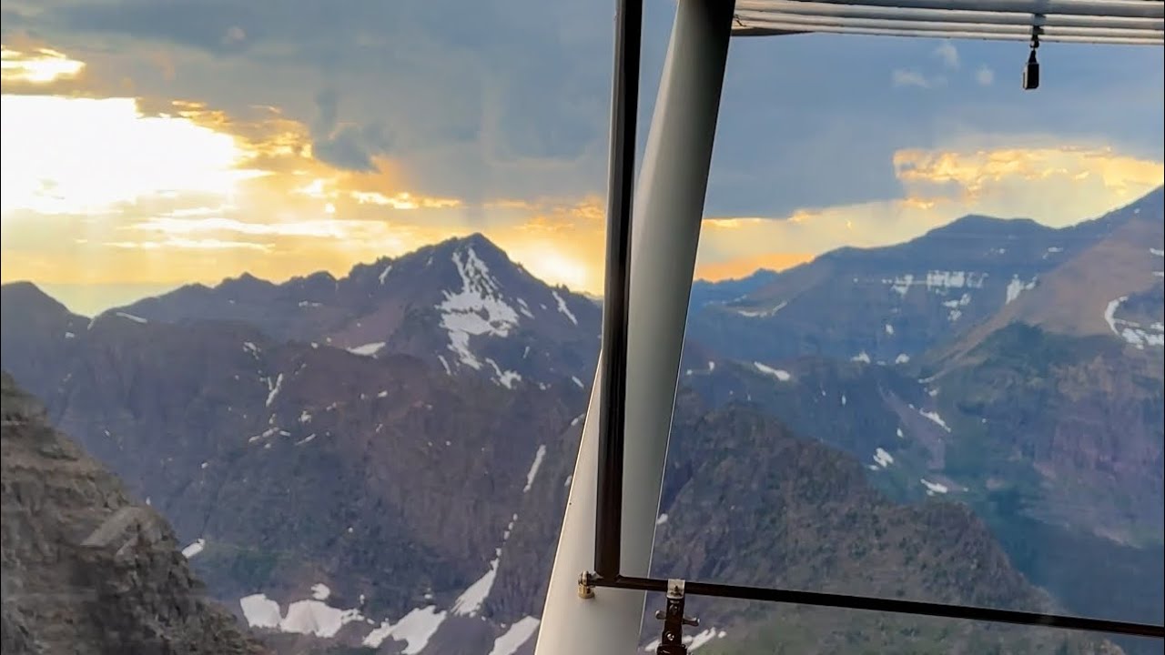 Departing Ryan Field 2MT1 and just entering Glacier National Park - RANS S-7S EP912STi