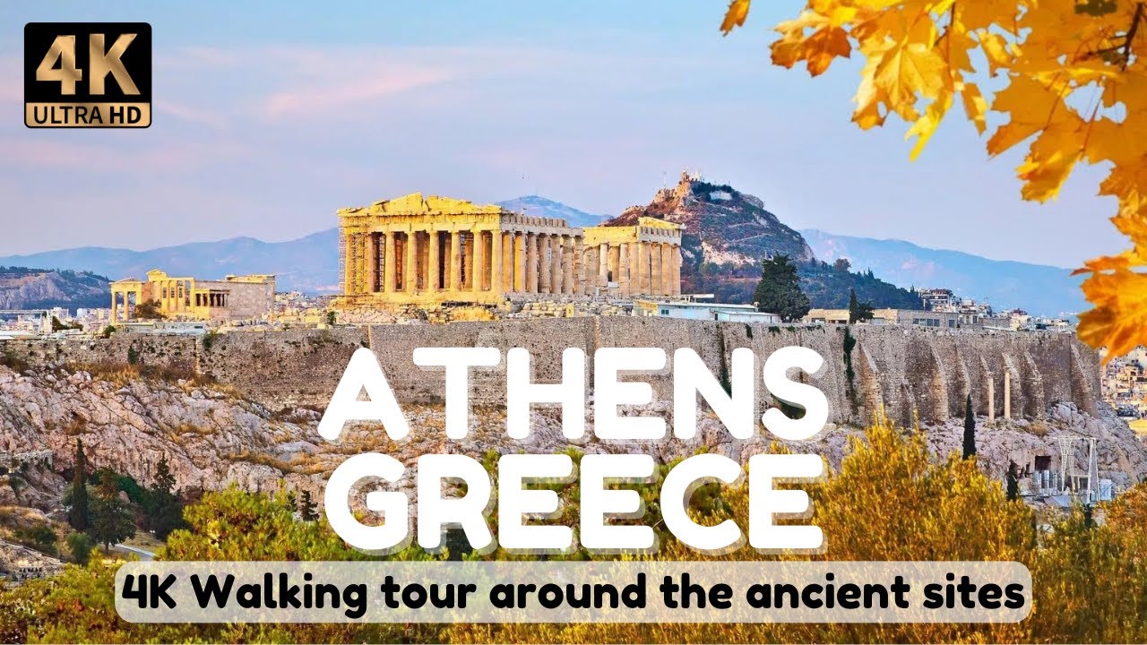 4K Walking Tour of The Acropolis and Ancient Ruins (Athens, Greece)🇬🇷