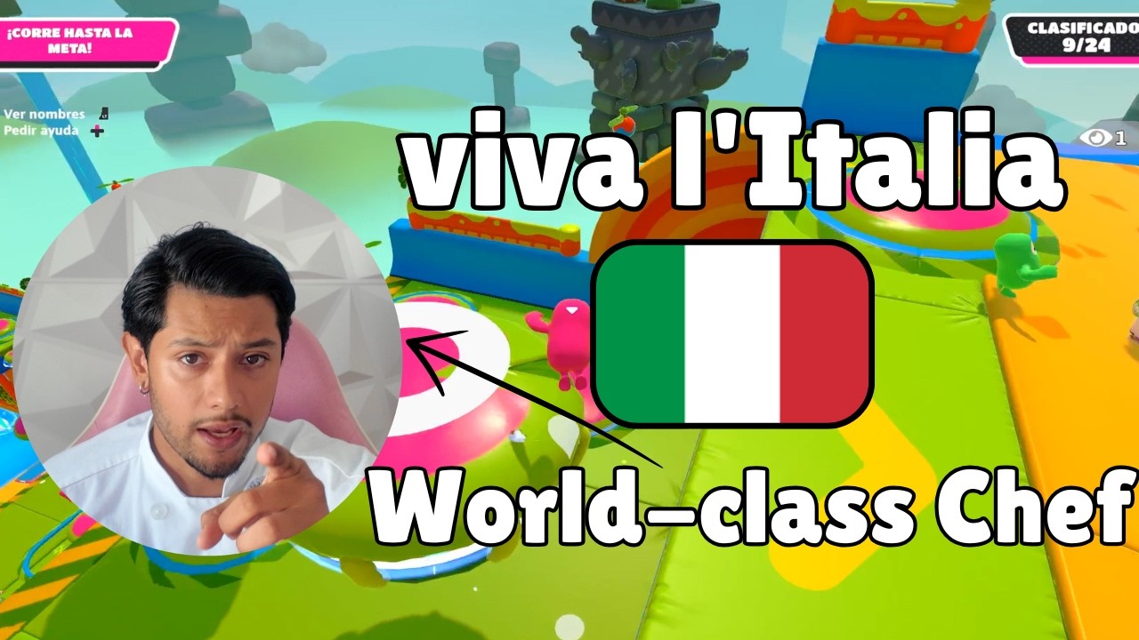 World-Class Italian Chef vs Fall Guys