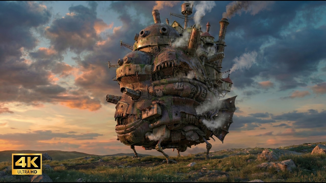 ハウルの動く城の世界をAIで実写風にしてみた /AI Recreates the World of Howl’s Moving Castle in Live-Action Style