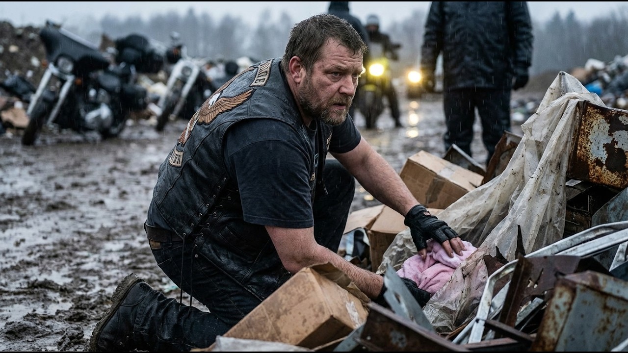 Kleines Mädchen schläft im Müll – was geschah, als 75 Hells Angels kamen, schockierte alle