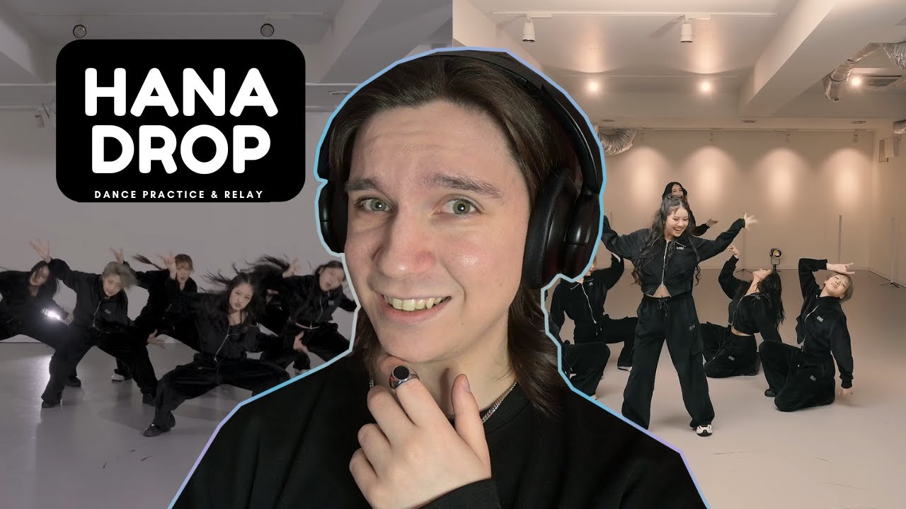 DANCER REACTS TO HANA / Drop -Choreography Video- & -Relay Dance-