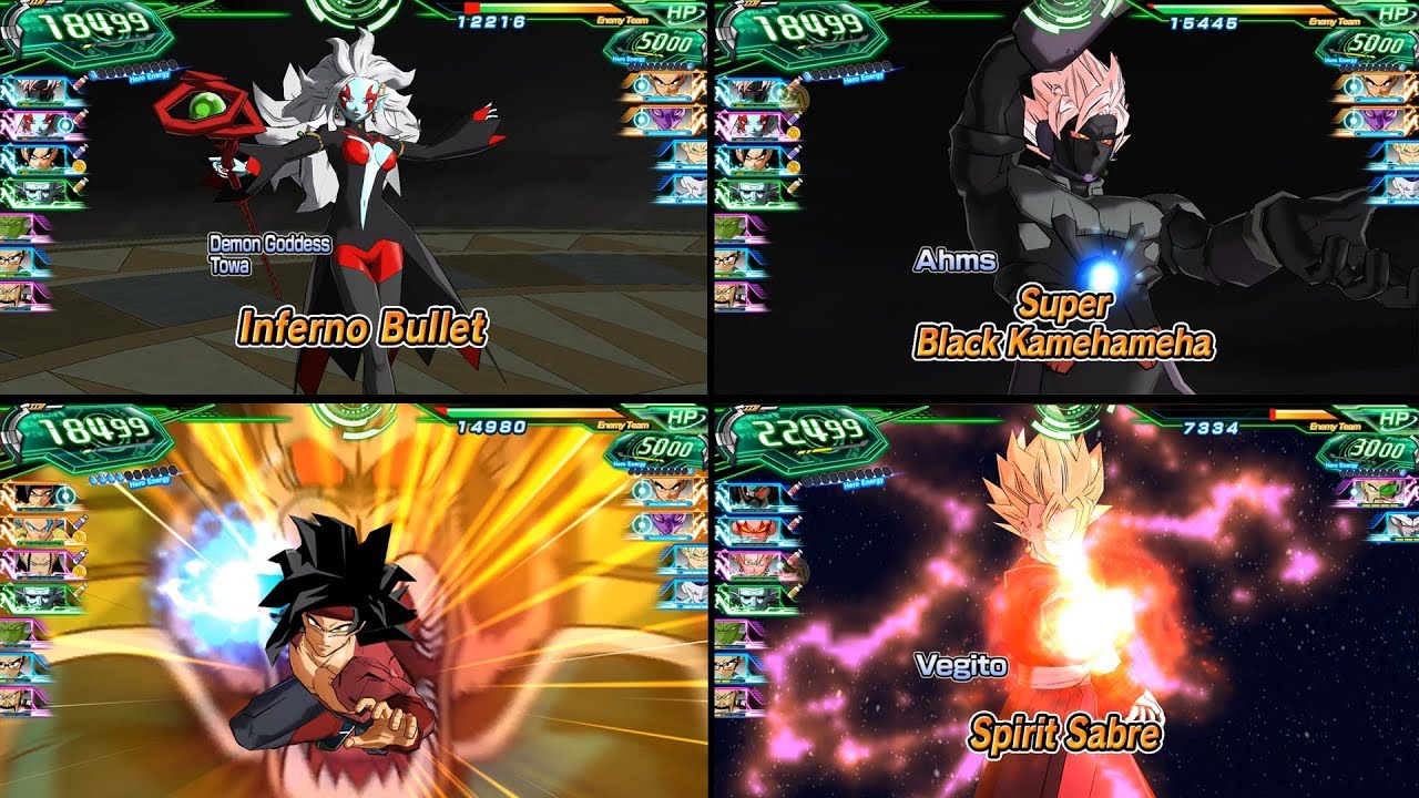 Best Super Attack/Skills(Free Update 4 Included) - SDBH: World Mission