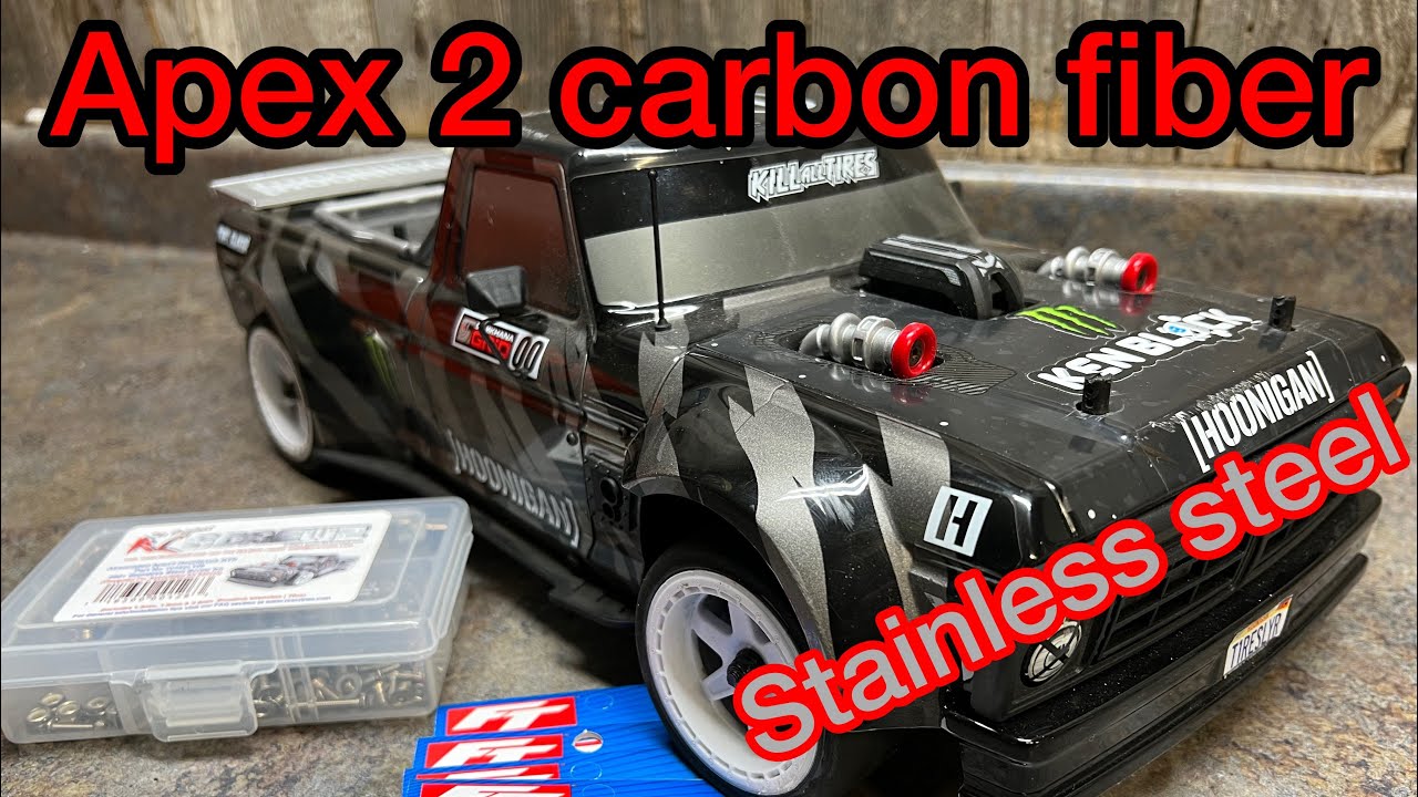 Team Associated Apex 2 chassis upgrades Hoonitruck hoonicorn A550 Datsun 240z