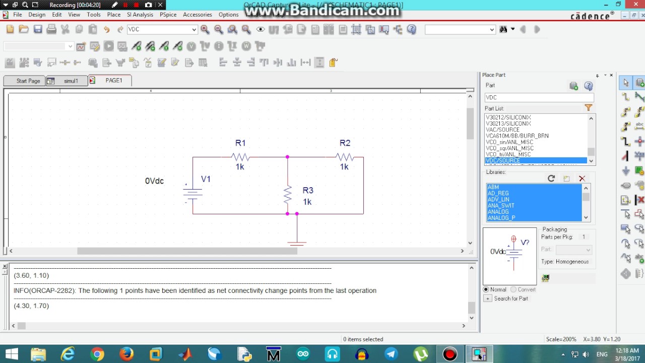 1- OrCAD capture tutorials - bias point analysis (Arabic)