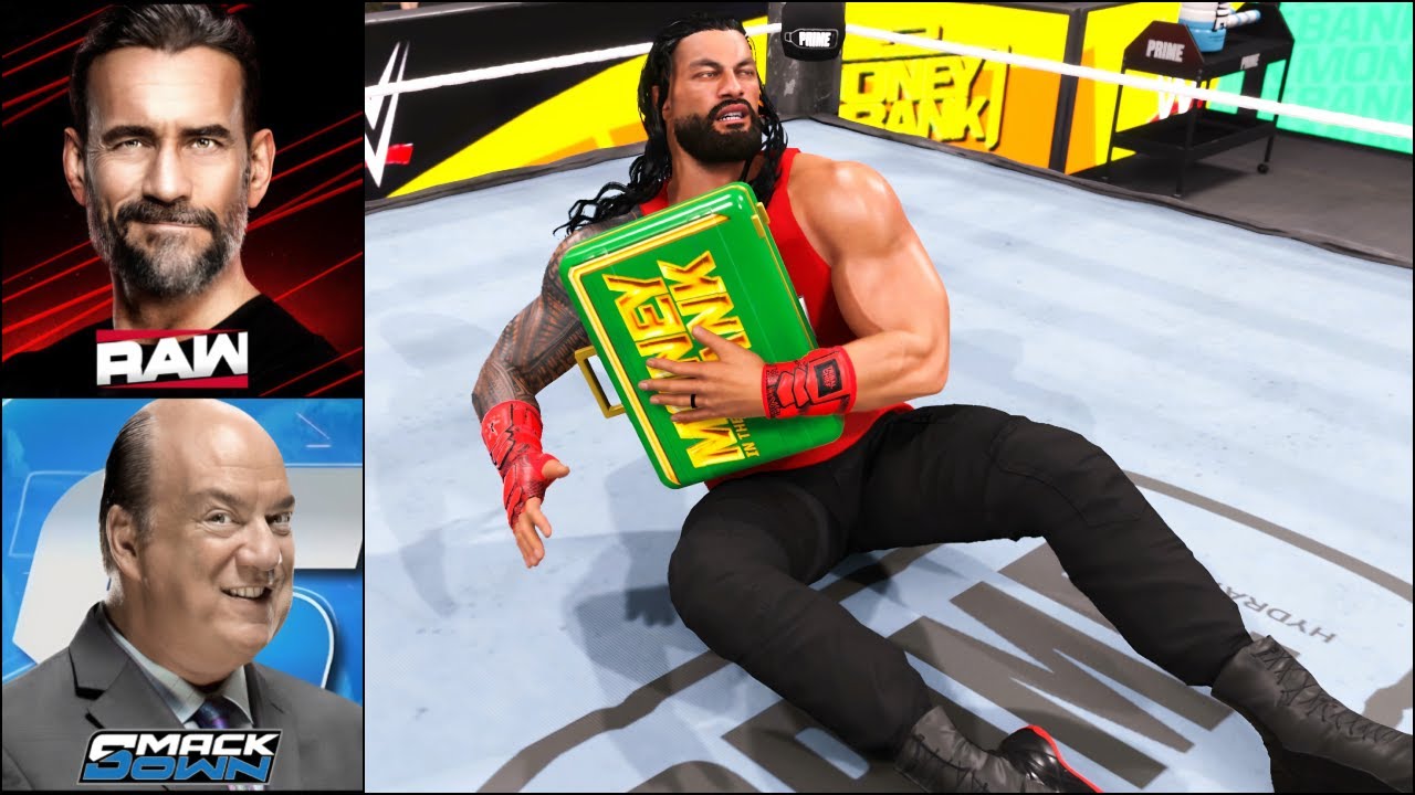 WWE 2K25 My GM Mode - Roman Reigns In Money In The Bank Match #7