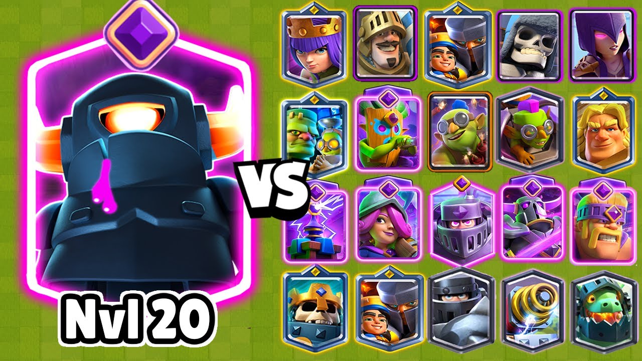 MINI PEKKA NIVEL 20 vs TODAS LAS CARTAS | Clash Royale