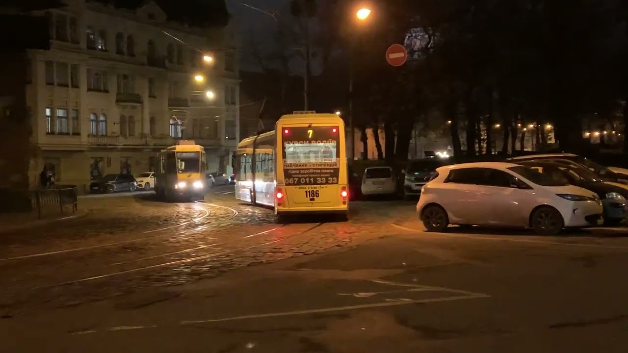 Трамвай ЕЛЕКТРОН на 7-му маршруті (Ковча)